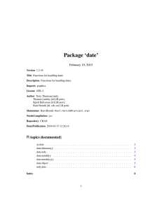 Package `date`