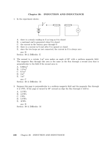 Chapter 30: INDUCTION AND INDUCTANCE