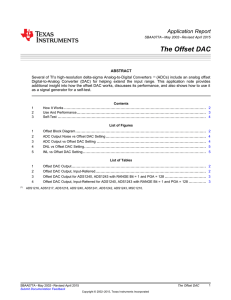 The Offset DAC (Rev. A)