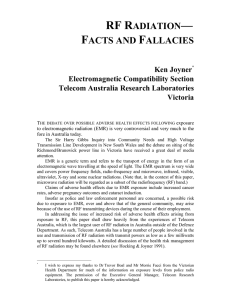 RF radiation : facts and fallacies