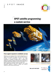 SPOT satellite programming: a custom service