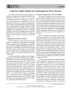 Lead Free Solder Reflow
