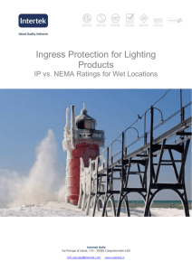 Ingress Protection for Lighting Products