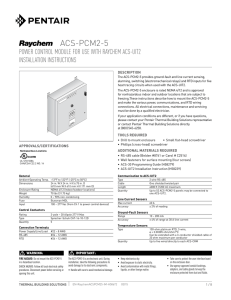 ACS-PCM2-5 Installation Manual