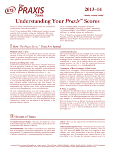 Understanding Your Praxis ® Scores
