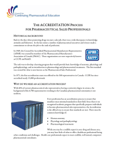 The Accreditation Process for Pharmaceutical Sales Professionals