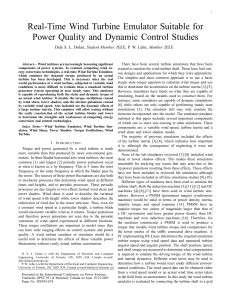 Real-Time Wind Turbine Emulator Suitable for Power