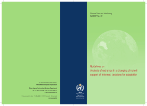 Guidelines on Analysis of extremes in a changing climate in support