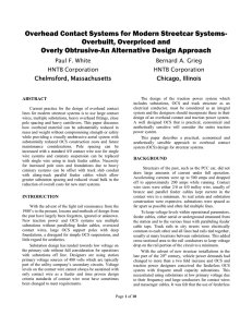 Overhead Contact Systems for Modern Streetcar Systems