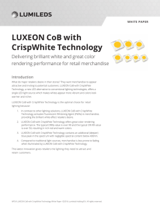 LUXeON CoB with CrispWhite technology