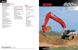 Operating Weight: Standard Excavator: 174,600 lbs (79 200 kg