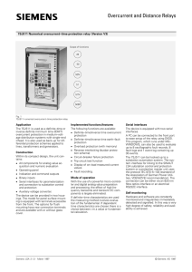 Overcurrent and Distance Relays