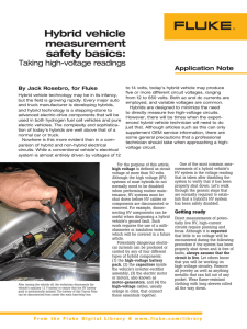 Hybrid vehicle measurement safety basics