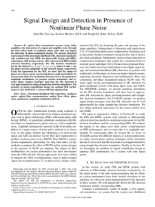 Signal Design and Detection in Presence of Nonlinear Phase Noise