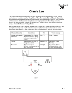 Ohm`s Law