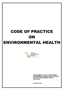 code of practice on environmental health