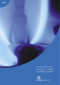 Domestic heating by gas: boiler systems – guidance for installers