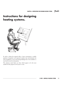 Instructions for designing heating systems.