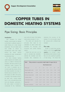 Copper Tubes in Domestic Heating Systems