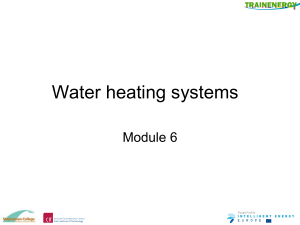 Water heating systems