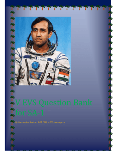 V EVS QUESTION BANK FOR SA1
