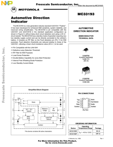 MC33193 MC33193 Automotive Direction Indicator