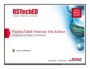 FactoryTalk® Historian Site Edition