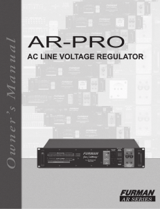 ar-pro – ac line voltage regulator