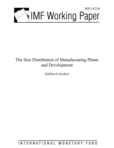 The Size Distribution of Manufacturing Plants and Development