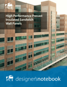 High Performance Precast Insulated Sandwich Wall Panels