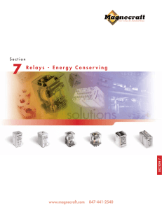 7 Relays - Energy Conserving