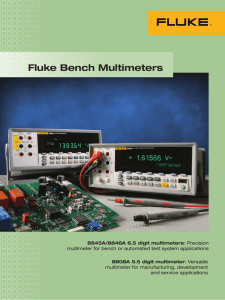 Fluke 8808A Digital Multimeter Brochure PDF