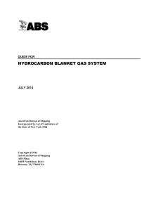 hydrocarbon blanket gas system