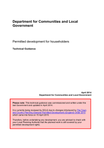 Permitted development for householders