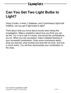Can You Get Two Light Bulbs to Light?