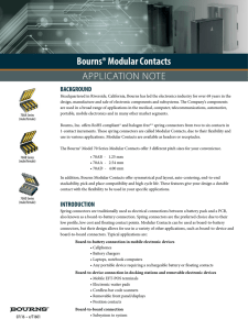 Bourns® Modular Contacts