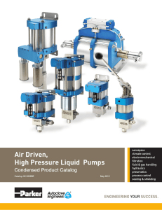 Air Driven, High Pressure Liquid Pumps
