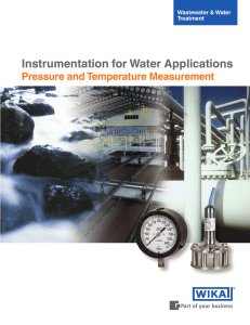 Instrumentation for Water Applications