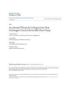 Accelerated Thermal Cycling test for Heat - Purdue e-Pubs