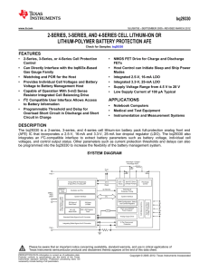 2, 3-, 4-Cell Lithium-Ion or Lithium