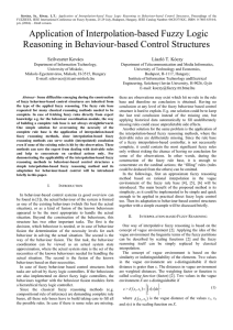 Application of Interpolation-based Fuzzy Logic Reasoning in