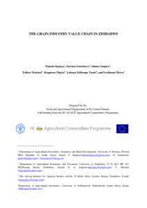 (2010) The Grain Industry Value Chain in Zimbabwe by the