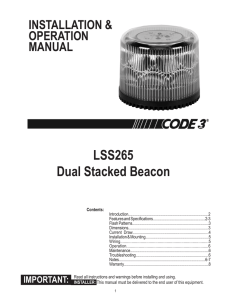 LSS265 Dual Stacked Beacon