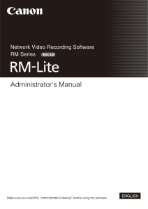 Network Video Recording Software RM