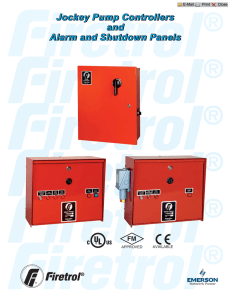 Jockey Pump Controllers and Alarm and Shutdown Panels Jockey