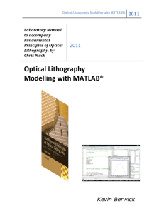 Laboratory Manual to accompany Fundamental Principles of Optical