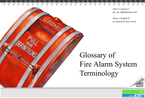 Glossary of Fire Alarm System Terminology – Colwin