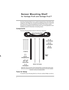 Sensor Mounting Shelf