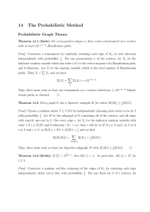 14 The Probabilistic Method