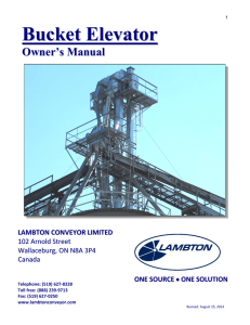 Bucket Elevator - Lambton Conveyor Limited